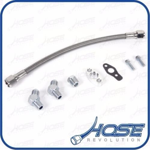 Mitsubishi td02 td04 td05 td06 turbochargers oil drain line kit metal