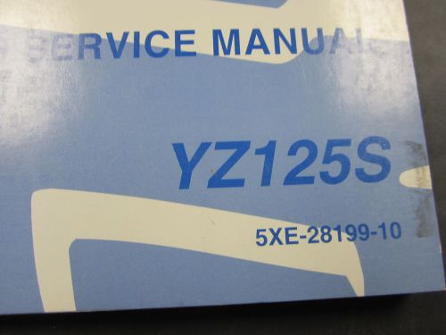 Yamaha oem owners service shop manual for yz125s models 2004 p/n lit-11626-17-37
