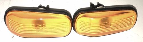 86-00 saab 900 9-3 9-5--oem front fender repeater marker signal lamps, 2pc