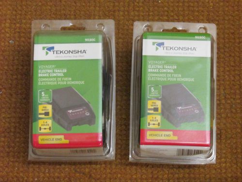 Lot of two (2) tekonsha voyager electric trailer brake control 9030c new
