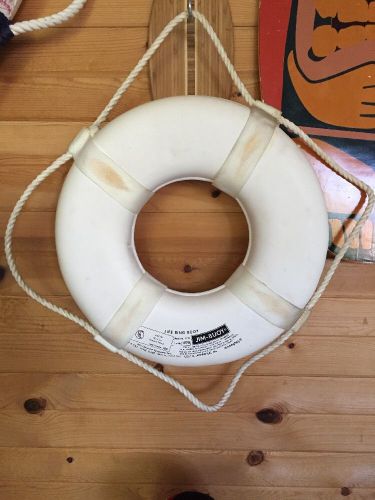 Vintage jim-buoy  18.5&#034; life ring, north hollywood ca water sport uscg approved