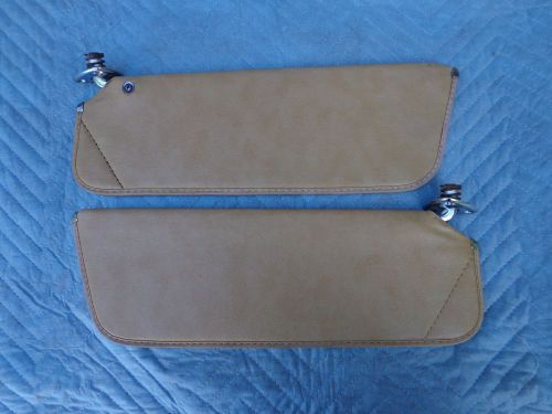 74-81 camaro firebird tan cream sun visors 75 76 77 78 79 80 trans am z28 oem