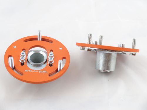 Camber plates e39 3d drift bmw top mounts front x2 - domlager orange