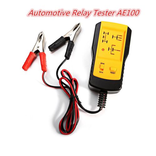 Ae100 car battery checker electronic automotive relay tester auto relay test 12v