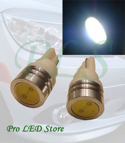 Two pcs t10 585 655 656 657 2652 white high power led power glove compartment