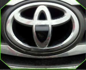 Ccd car front camera for toyota prado rav4 corolla camry logo front vorne gps hd