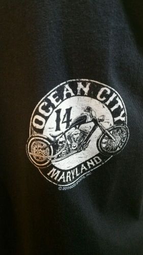 Hot leathers ocean city motorcycle 2014 men&#039;s t shirt black size 4xl biker