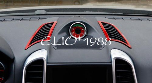 Red / blue middle air condition vent cover trim 2pcs for porsche cayenne 11-16