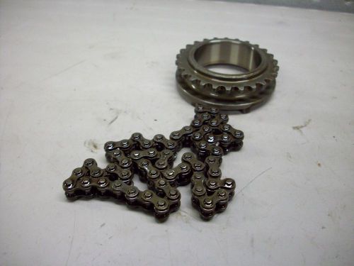 H46 honda cbr1100xx blackbird 1997 engine oil pump drive gear w chain