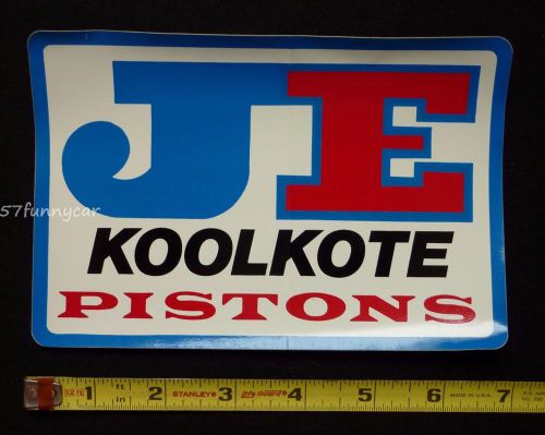 Je koolkote pistons decal sticker~original vintage~nhra drag racing atv off road