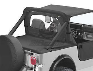 Bestop 80028-15 air deflector windjammer black denim fabric 87-95 wrangler