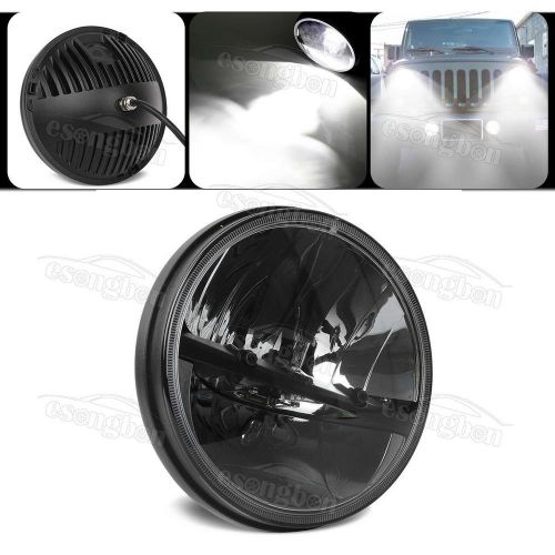 Headlight 7 inch for jeep wrangler 7&#034; black white 3000lm cree bulb led head lamp