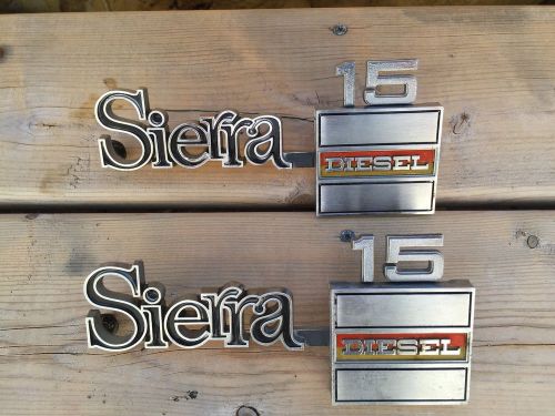 1975 76 77 78 79 80  gmc sierra diesel 15 emblems