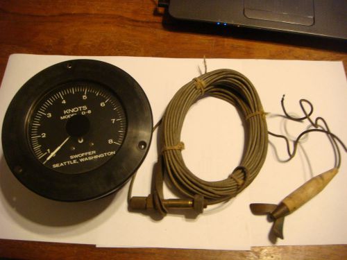 Vintage nos c1970-80&#039;s swoffer marine speedometer kit knots nos rare model d-8