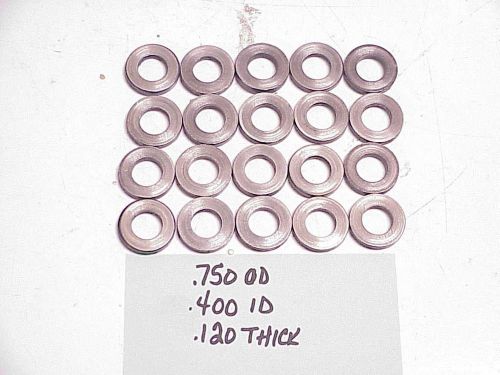 20 used washers for head &amp; main studs .750" o.d. x .400" i.d. x .120" nascar