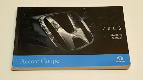 2006 honda accord coupe owners manual v-6 3.0l v4 2.4l ex lx automatic manual