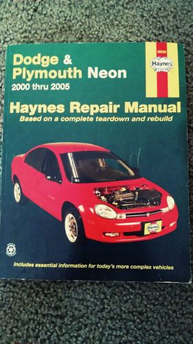Dodge &amp; plymouth 2000 thru 2005 - haynes repair manual