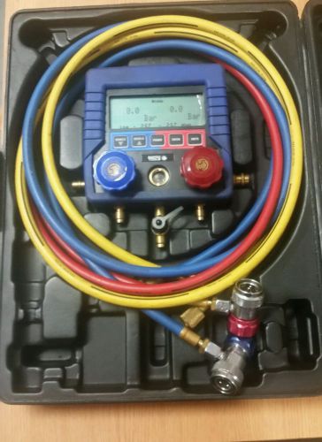 Mastercool digital r134a a/c manifold gauge set with hoses 99872-a