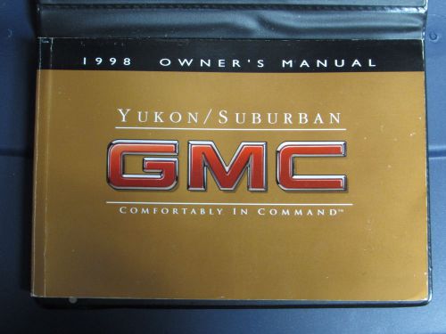 1998 gmc yukon or gmc suburban  owners manual nice!