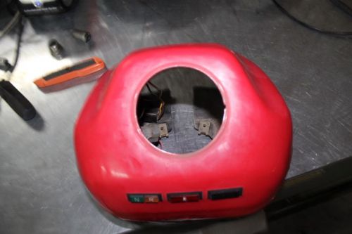 1999 polaris sportsman 500 headlight speedometer gauge red shroud cover housing