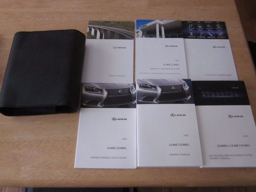 2015 lexus ls460 ls460l owner + navigation manual w/case oem owners ls 460 460l