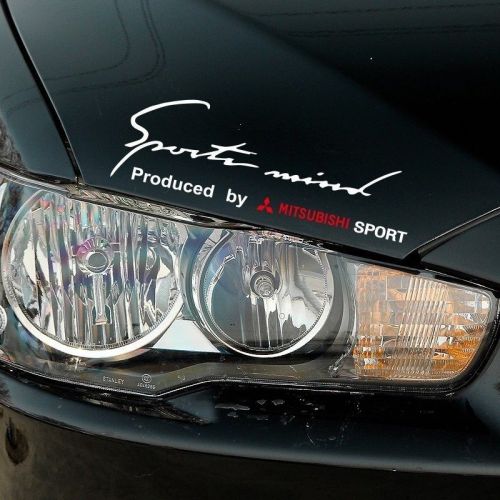 Car styling sports mind decal stickers headlight car sticker for mitsubishi diy