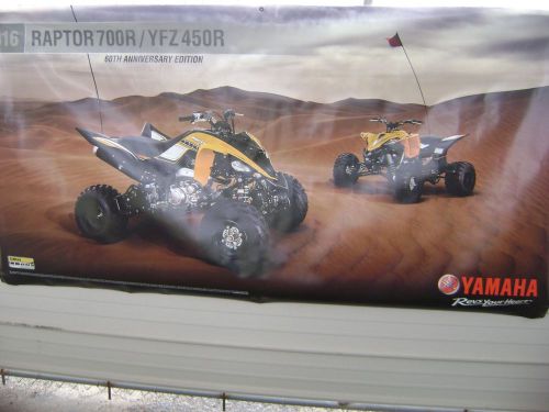 New 60th anniversary yamaha raptor 700 yfz 450r dunes atv vinyl banner poster