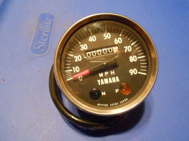 Nos yamaha speedometer gauge 1970 hs1 90 twin