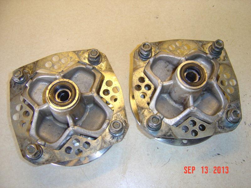 Warrior front hubs/ rotors 2001 yamaha yfm350 350 89-04 !!look!!