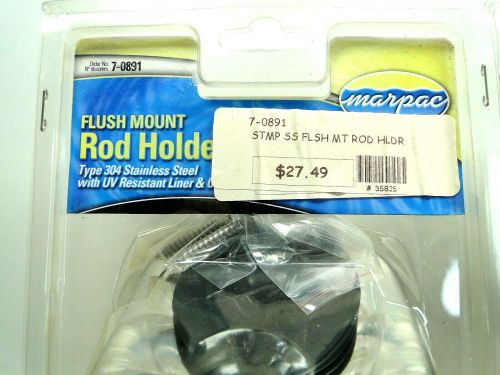 Marpac 7-0891 2X Rod Holder Flush Mount S. Steel Cast Liner Fishing Boat Marine, US $65.66, image 2