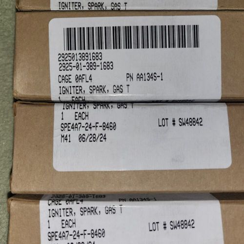 Lot O 6 New AA134S-1 Aircraft Jet Gas Turbine Engine Igniter Spark Plug Champion, US $4,200.00, image 2