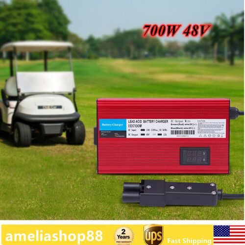 For G19-G22 Barrel 2Pin Style Plug 48 Volt 12Amp Auto Golf Cart Charger 700W, US $75.01, image 17