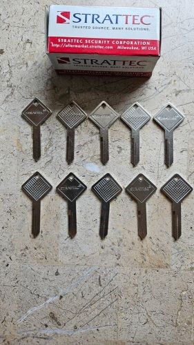 Strattec 10 blank keys silver #322861 usa made
