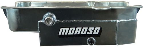 Moroso Oil Pan Steel Clear Zinc 8 qt. 6.5" Deep Small Block Chevy 2-pc # 21326, US $381.99, image 3