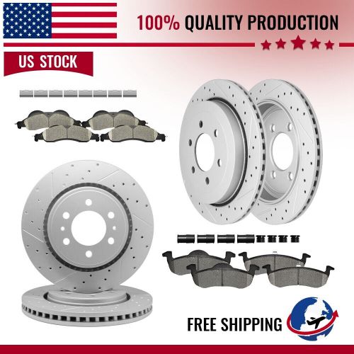 For 2007 2008 2009 Ford Expedition Front Rear Brake Rotors Ceramic Brake Pads, US $253.99, image 10