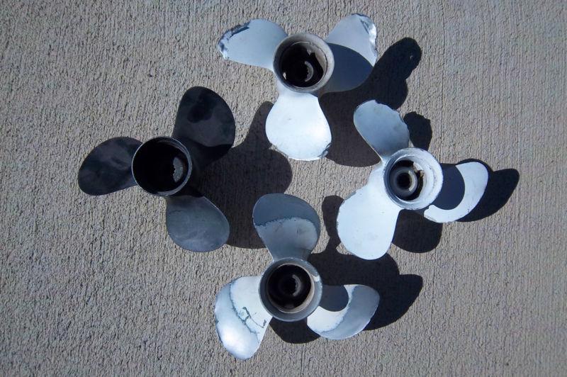 4 props propellers for mariner yamaha outboard 30 hp