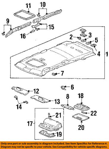 Honda oem 88217s04003zn interior-roof-holder