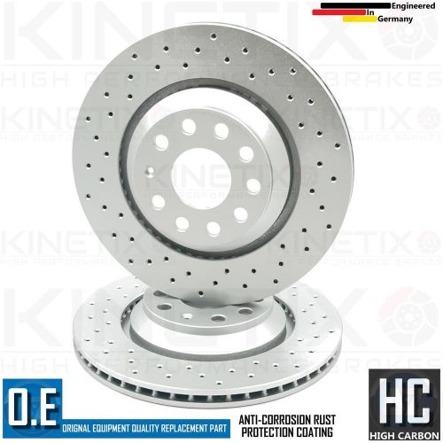 FITS AUDI S3 8Y 2020- DRILLED FRONT REAR BRAKE DISCS BREMBO PADS 340mm 310mm, US $, image 3