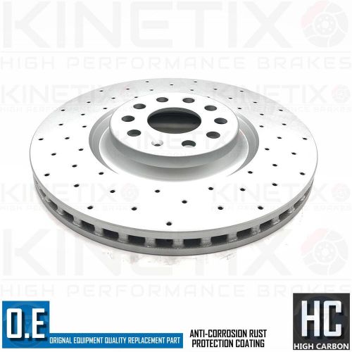 FITS AUDI S3 8Y 2020- DRILLED FRONT REAR BRAKE DISCS BREMBO PADS 340mm 310mm, US $, image 12