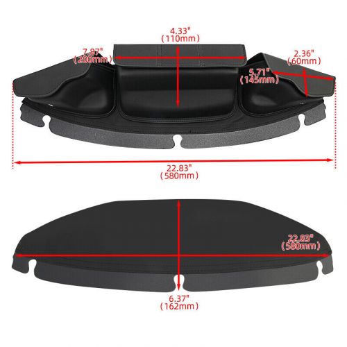 Windshield saddle 3 pouch three pocket fairing bag fit for 14-22 harley touring