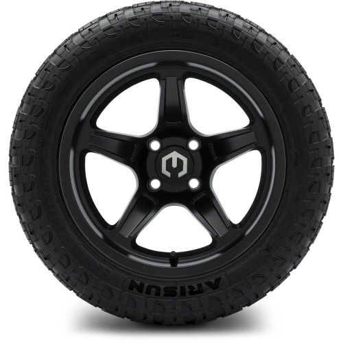 MODZ 14" Drift Matte Black Golf Cart Wheels and Tires 23x10.00-14 Set of 4, US $792.95, image 4