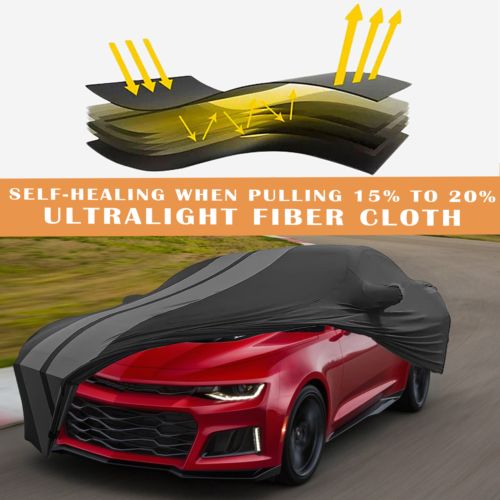 Indoor Stain Stretch Full Car Cover UV Dust Proof For Chevrolet Camaro SS ZL1, US $108.98, image 10