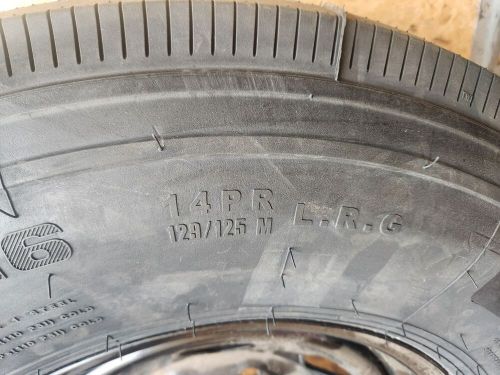 16" 8 LUG ON 6.5 STEEL WHEELS & 235/80/16 14 PLY LOAD RANGE G - BLACK, US $249.95, image 2