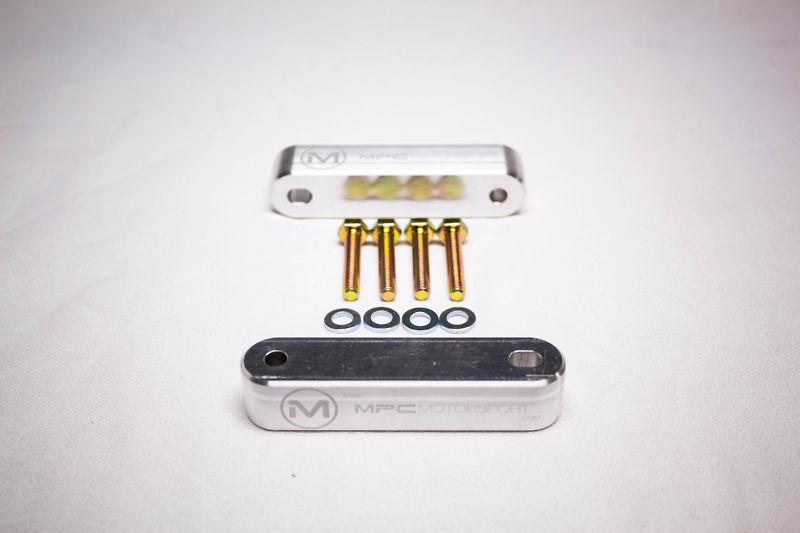 Mpc motorsport billet hood riser kit 90-01 integra / 88-00 civic [silver]