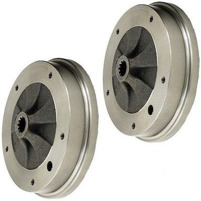 Volkswagen beetle karmann ghia aftermarket set of 2 rear brake drums 113501615d
