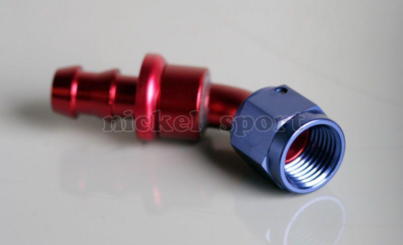 4AN Push on Hose End 45° Aluminum Fitting Adapter, US $10.73, image 2