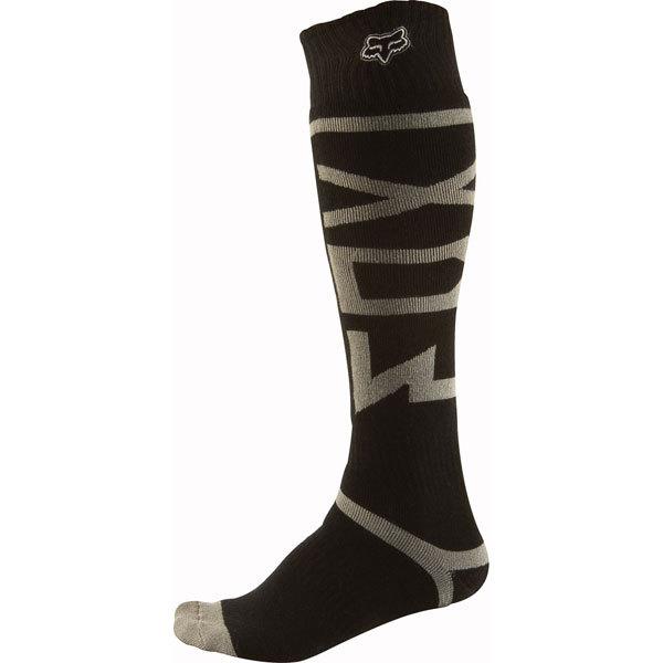 Black/grey m fox racing fri thin socks