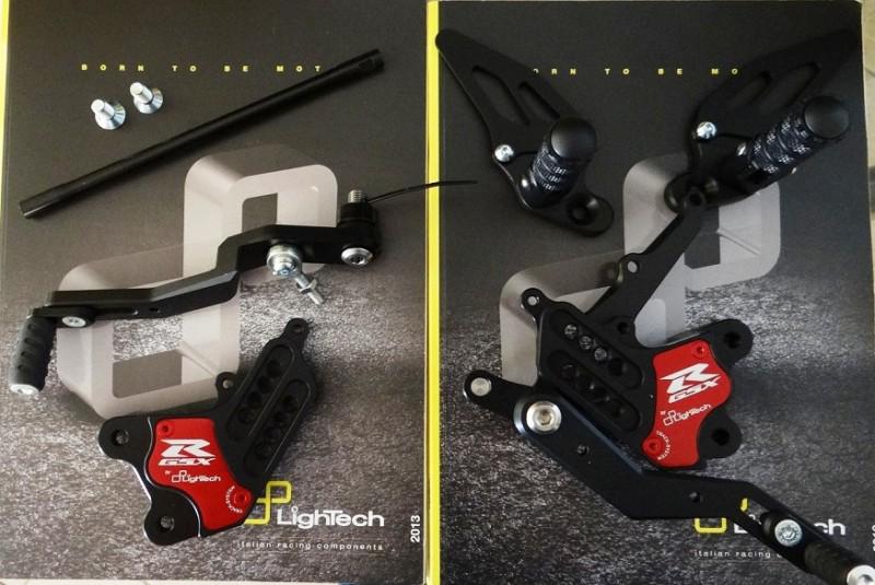 Lightech adjustable rear set for suzuki gsxr 600/750 (11'-12')