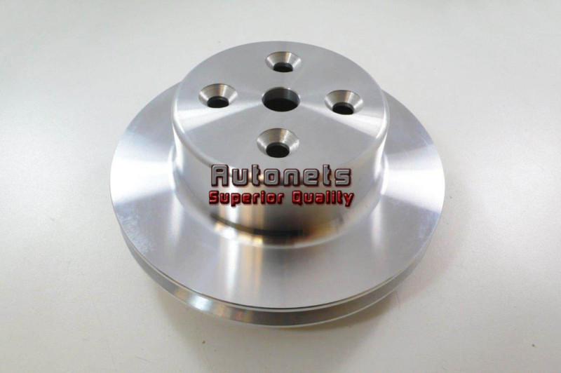 Sell Satin Aluminum Big Block Chevy Long Water Pump Upper Pulley Double