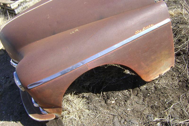 1949 49 plymouth left front fender solid 1950 50